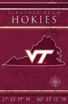 Virginia Tech Hokies Coordinates 17x26