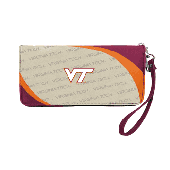 Virginia Tech Hokies Curve Zip Organizer Wallet CLEARANCE SALE - LIMITED QUANTITIES AT THIS PRICE