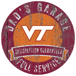 Virginia Tech Hokies Dad's Garage Sign