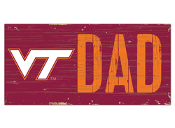 Virginia Tech Hokies Dad Sign