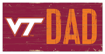 Virginia Tech Hokies Dad Sign
