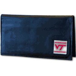 Virginia Tech Hokies Deluxe Leather Checkbook Cover
