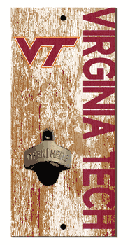 Virginia Tech Hokies Distressed Bottle Opener