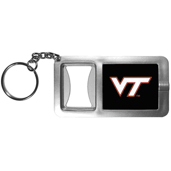 Virginia Tech Hokies Flashlight Key Chain with Bottle Opener