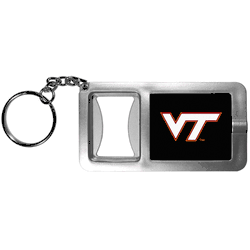 Virginia Tech Hokies Flashlight Key Chain with Bottle Opener