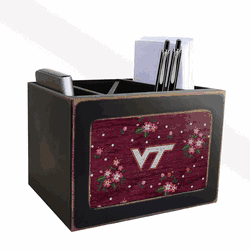 Virginia Tech Hokies Floral Desktop Organizer
