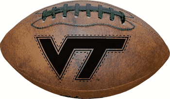 Virginia Tech Hokies Football Vintage Throwback 9 Inches