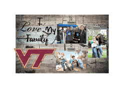 Virginia Tech Hokies I Love my Family Clip Frame