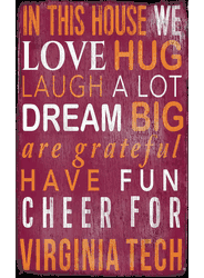 Virginia Tech Hokies In This House Sign