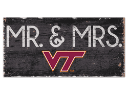 Virginia Tech Hokies Mr & Mrs Sign