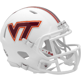 Virginia Tech Hokies NCAA Mini Speed Football Helmet Matte White