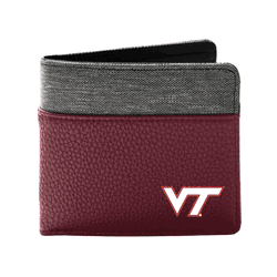 Virginia Tech Hokies Pebble BiFold Wallet MARN