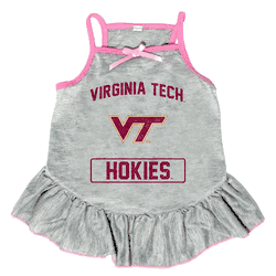 Virginia Tech Hokies Pet Dress Grey Type Medium