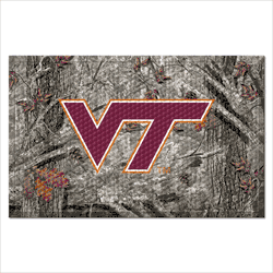 Virginia Tech Hokies Rubber Scraper Door Mat Camo