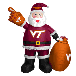 Virginia Tech Hokies Santa Claus Yard Inflatable