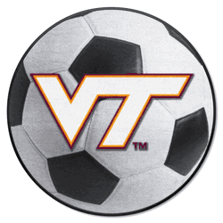 Virginia Tech Hokies Soccer Ball Rug - 27in. Diameter