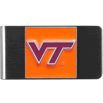 Virginia Tech Hokies Steel Money Clip