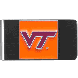 Virginia Tech Hokies Steel Money Clip