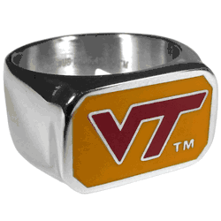 Virginia Tech Hokies Steel Ring