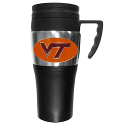 Virginia Tech Hokies Steel Travel Mug w/Handle