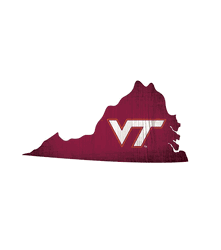 Virginia Tech Hokies Team Color Logo State Sign