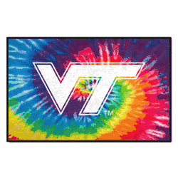 Virginia Tech Hokies Tie Dye Starter Mat Accent Rug - 19in. x 30in.
