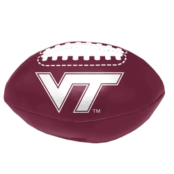 Virginia Tech Hokies Two Logo Micro Soft Football