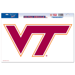 Virginia Tech Hokies Ultra Decal 11in x 17in