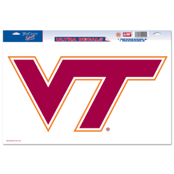 Virginia Tech Hokies Ultra Decal 11in x 17in