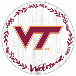 Virginia Tech Hokies Welcome 12in Circle