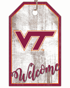 Virginia Tech Hokies Welcome Team Tag 11x19 Sign