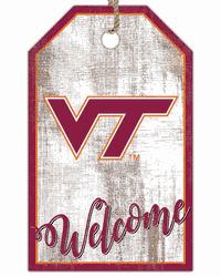 Virginia Tech Hokies Welcome Team Tag 11x19 Sign