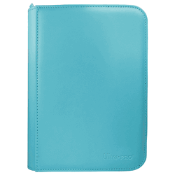 Vivid 4 Pocket Zippered PRO-Binder Light Blue