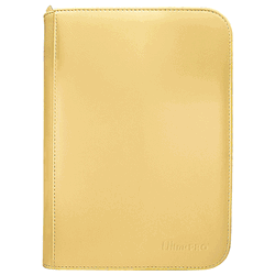 Vivid 4 Pocket Zippered PRO-Binder Yellow