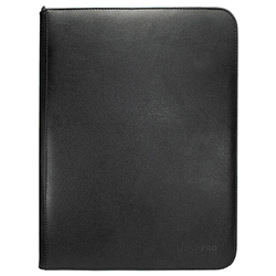 Vivid 9 Pocket Zippered PRO-Binder Black