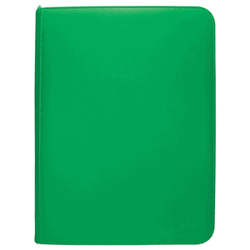 Vivid 9 Pocket Zippered PRO-Binder Green