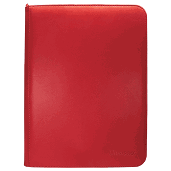Vivid 9 Pocket Zippered PRO-Binder Red