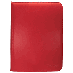 Vivid 9 Pocket Zippered PRO-Binder Red