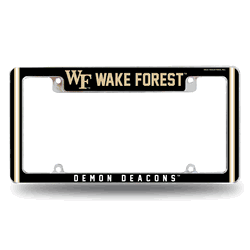 Wake Forest Demon Deacons Alternate Design All Over Chrome Frame