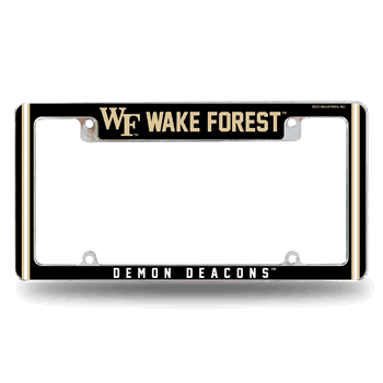 Wake Forest Demon Deacons Alternate Design All Over Chrome Frame