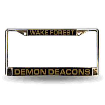 Wake Forest Demon Deacons Blk Laser Chrome Frame