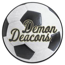 Wake Forest Demon Deacons Soccer Ball Rug, Script Wordmark - 27in. Diameter