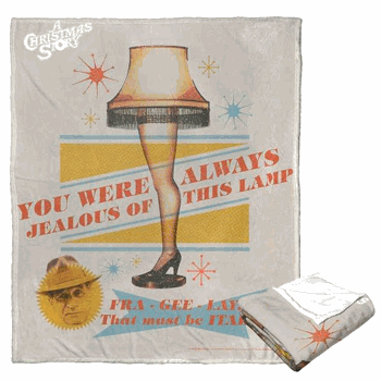 Warner Bros. A Christmas Story Always Jealous Silk Touch Throw Blanket 50x60 Inches