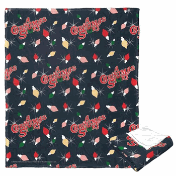 Warner Bros. A Christmas Story Lit Up Pattern Silk Touch Throw Blanket 50x60 Inches