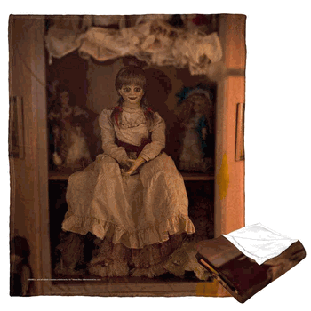 Warner Bros. Annabelle Creepy Doll Silk Touch Throw Blanket 50x60 Inches