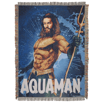 Warner Bros. Aquaman Deep Waters Tapestry Wall Hanging 48 x 60 Inches