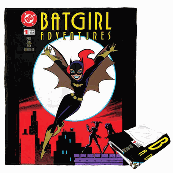 Warner Bros. Batman Batgirl Adventures Silk Touch Throw Blanket 50x60 Inches