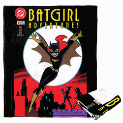 Warner Bros. Batman Batgirl Adventures Silk Touch Throw Blanket 50x60 Inches