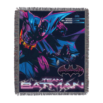 Warner Bros. Batman Game Over Woven Tapestry Throw Blanket 48 x 60 Inches