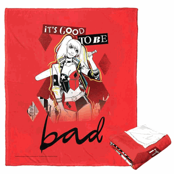 Warner Bros. Batman Good To Be Bad Silk Touch Throw Blanket 50x60 Inches